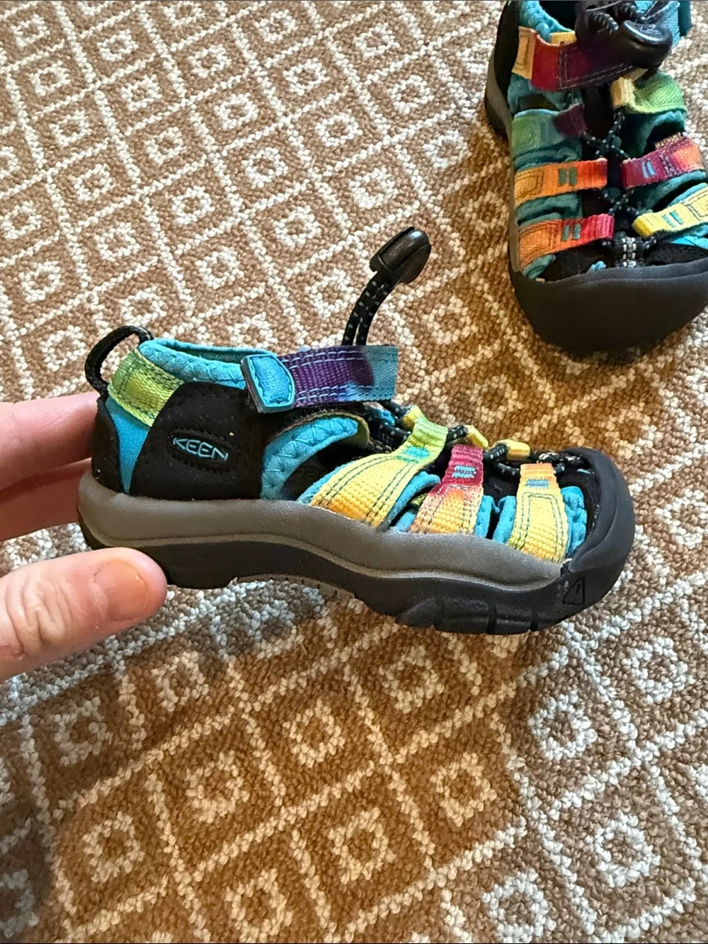 Kids Keen Multicolor Outdoor Sandal - Rainbow Straps